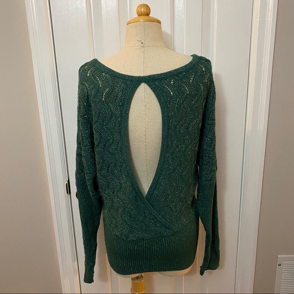 Teal Sparkle Sweater - Picture 6 of 8